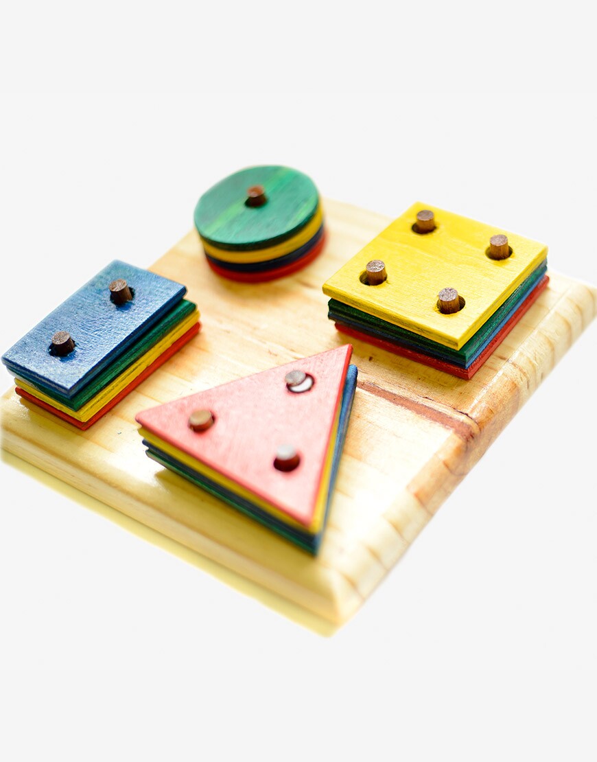 Tree-Toy-Template-Four-Corner-Stacker Four Corner Stacker - Image 1